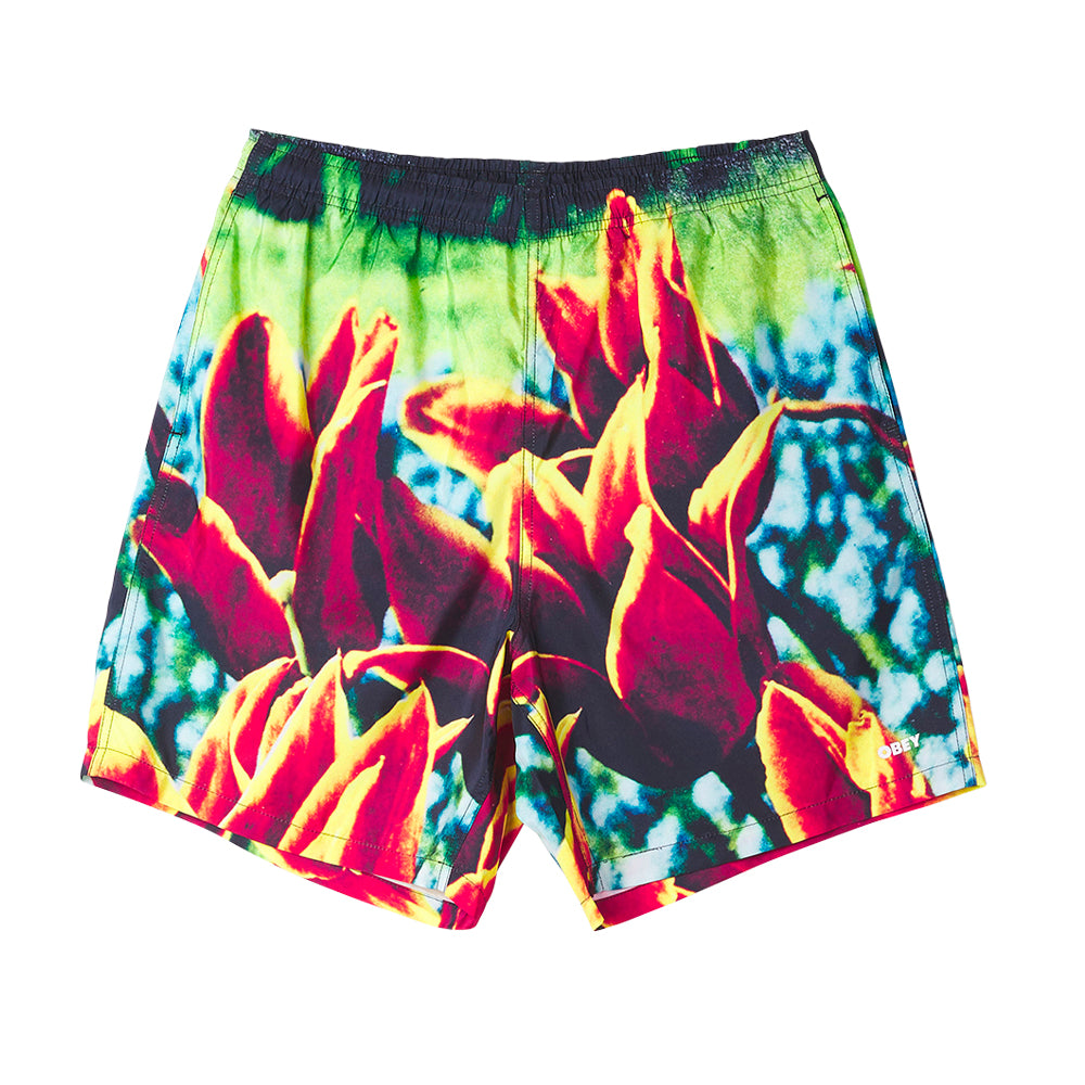 OBEY OBEY EASY BLOOM SHORTS // ORANGE MULTI