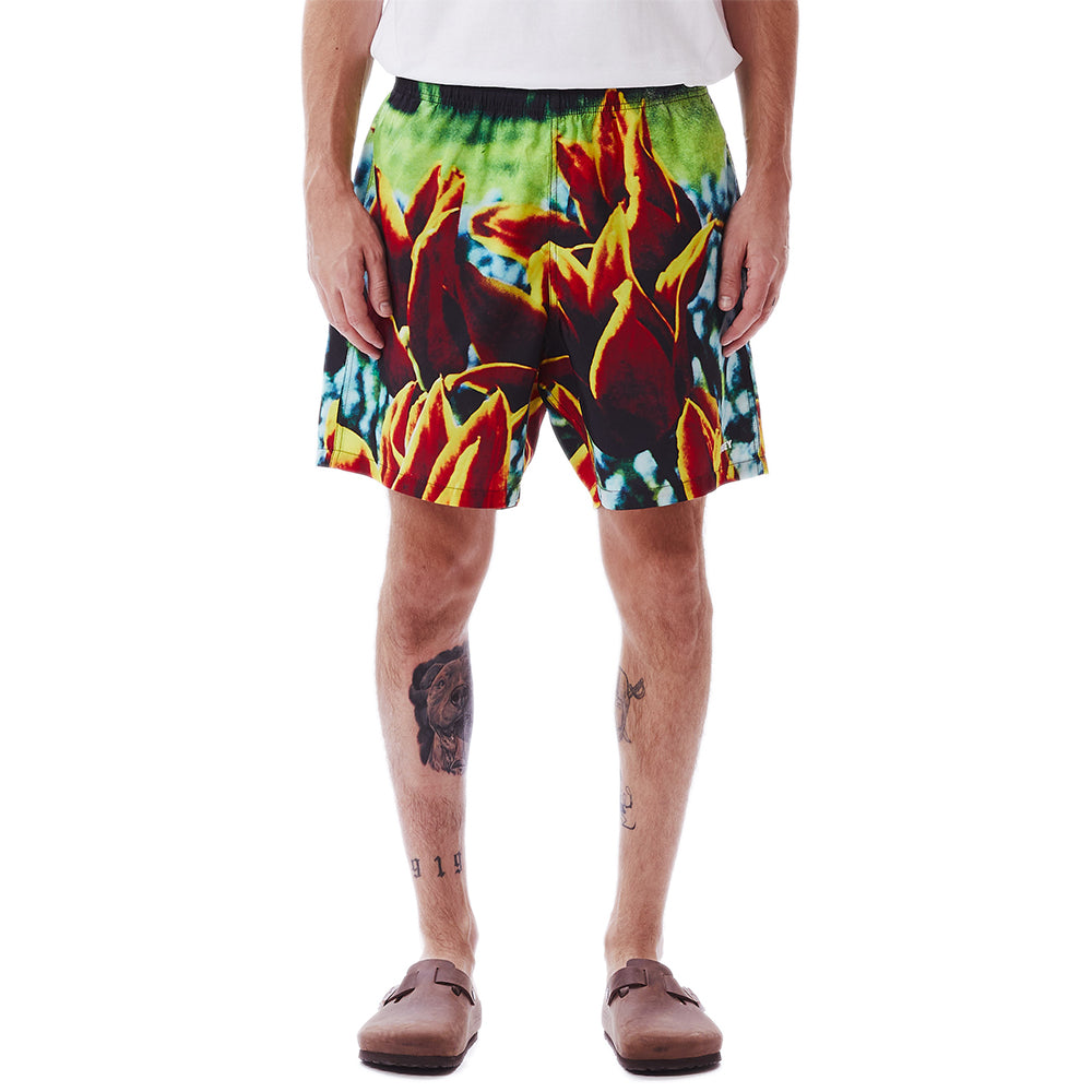 OBEY OBEY EASY BLOOM SHORTS // ORANGE MULTI