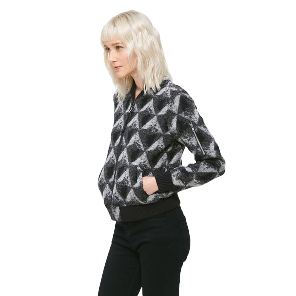 obey 221800199 debbie harry bowery bomber jacket black multi