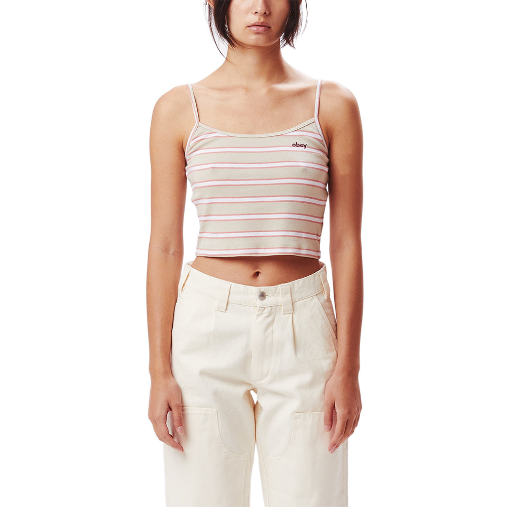 obey 234050124 ollie stripe tank grey violet multi