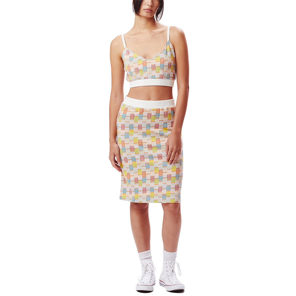 OBEY OBEY ADELIE JACQUARD BRA TOP // UNBLEACHED MULTI