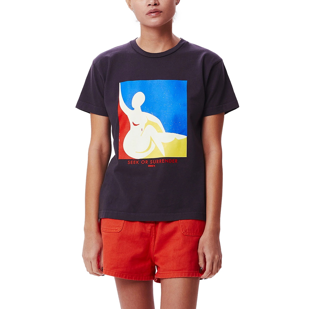 obey 266851879 julia custom box tee ink navy