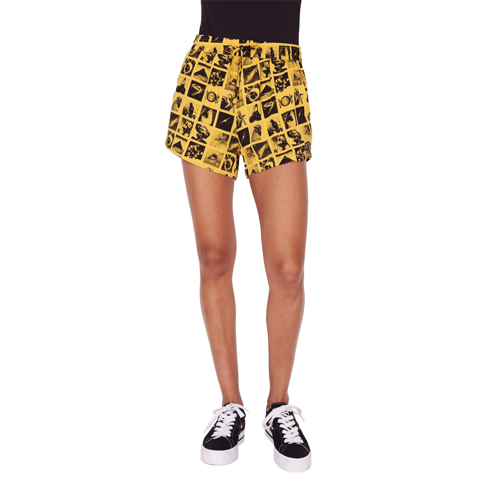 obey 272120057 menagerie short yellow multi