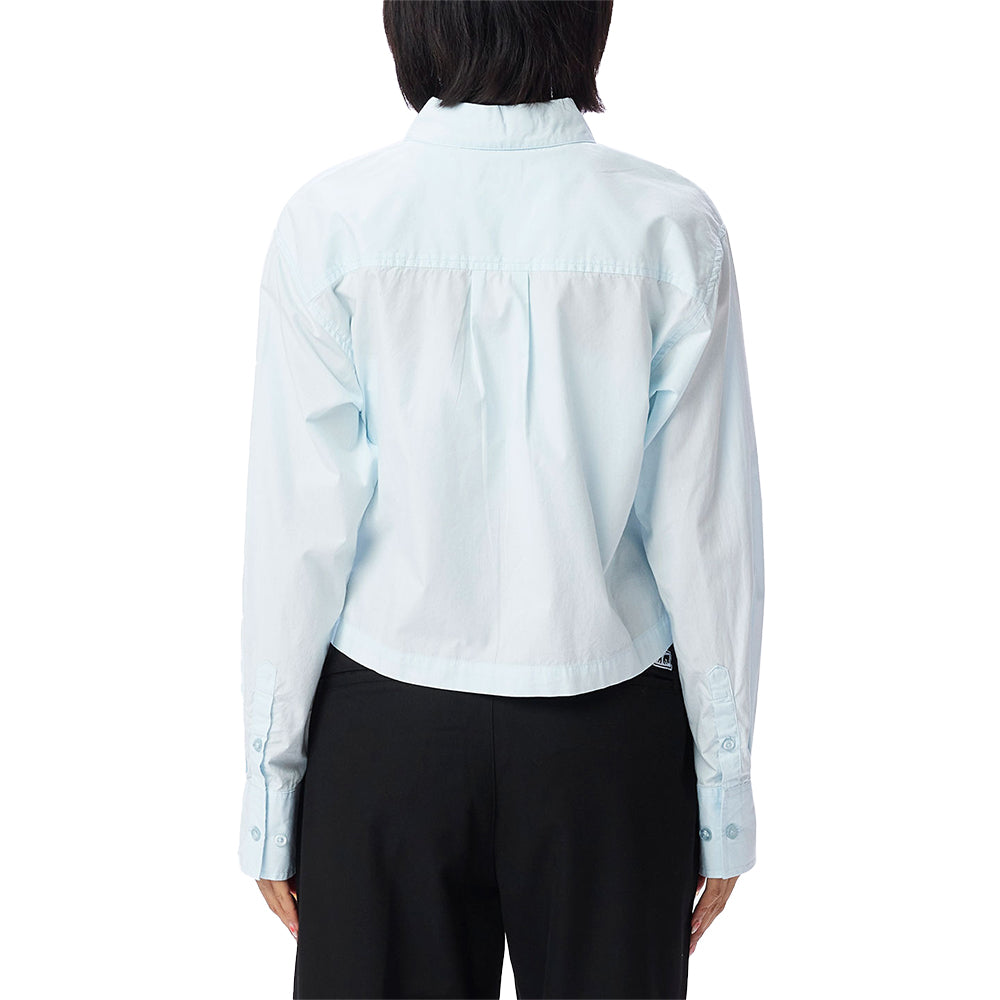 obey 281200119 ariel cropped shirt ice water
