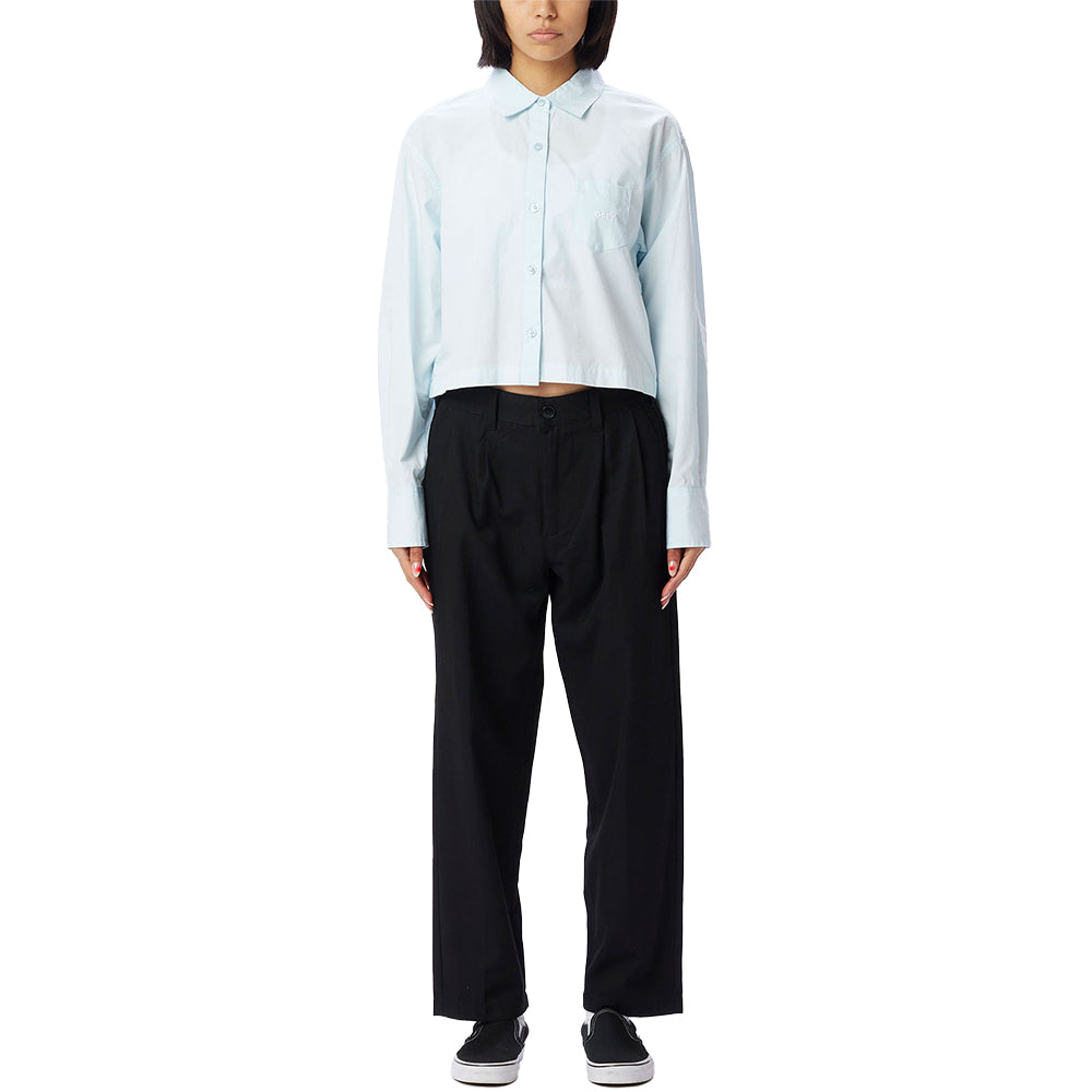 obey 281200119 ariel cropped shirt ice water