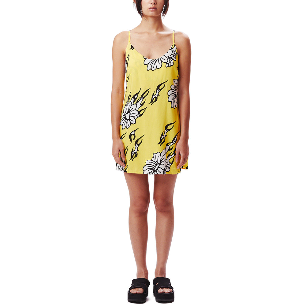 obey 401500396 flamin flowers dress cyber yellow