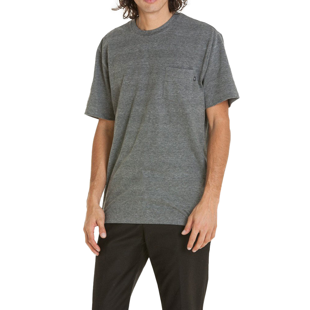 obey 131080127 palermo pocket tee heather grey