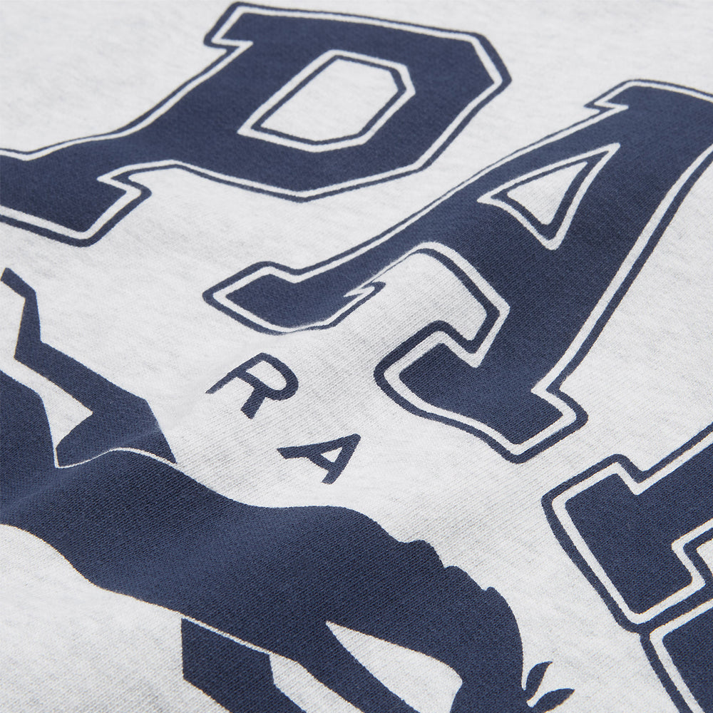 parra 47230 college horse crew neck sweatshirt ash grey