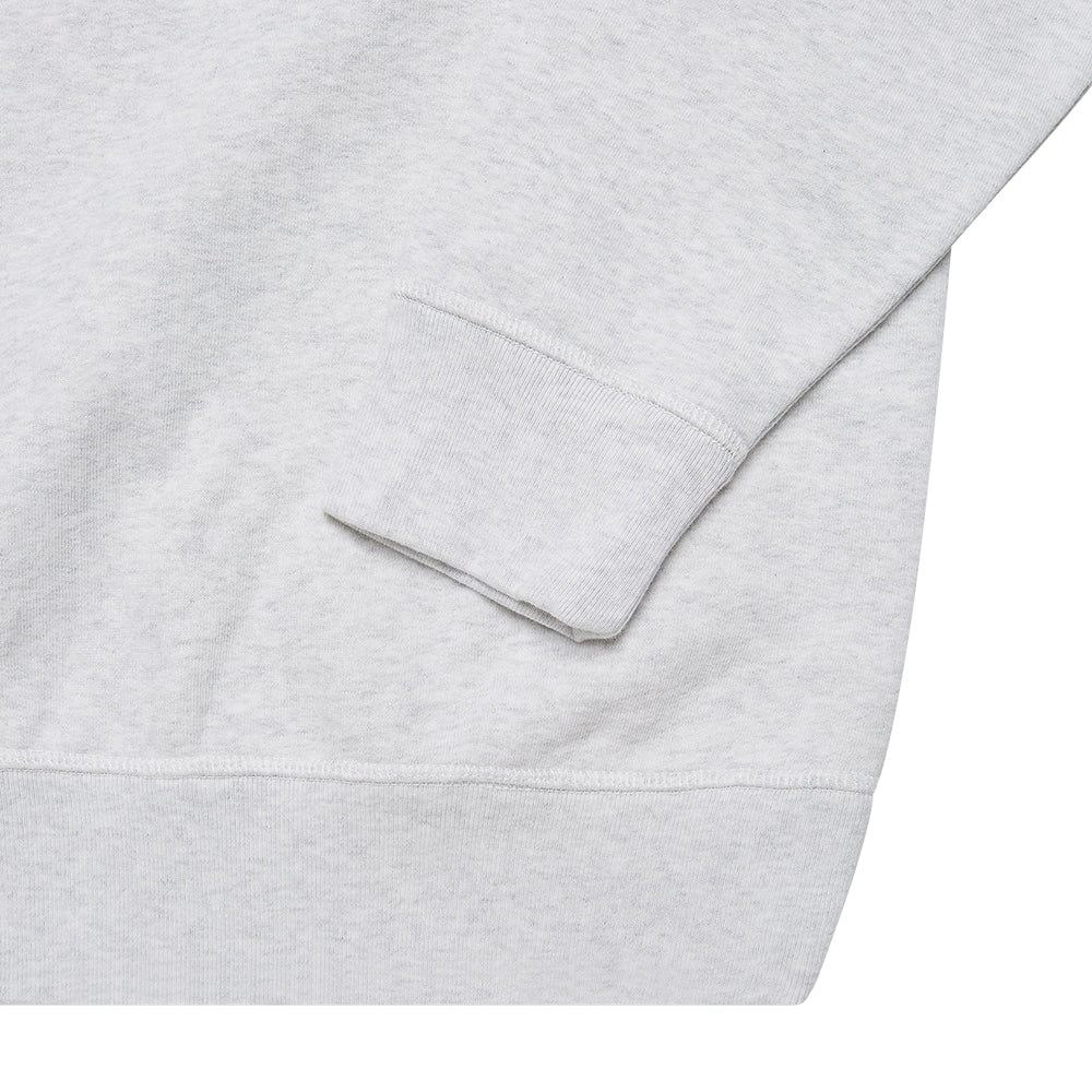 parra 47230 college horse crew neck sweatshirt ash grey
