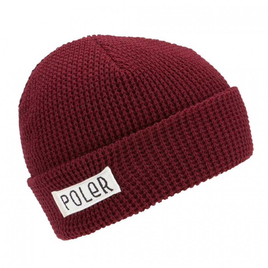 POLER STUFF POLER WORKERMAN BEANIE // BURGUNDY