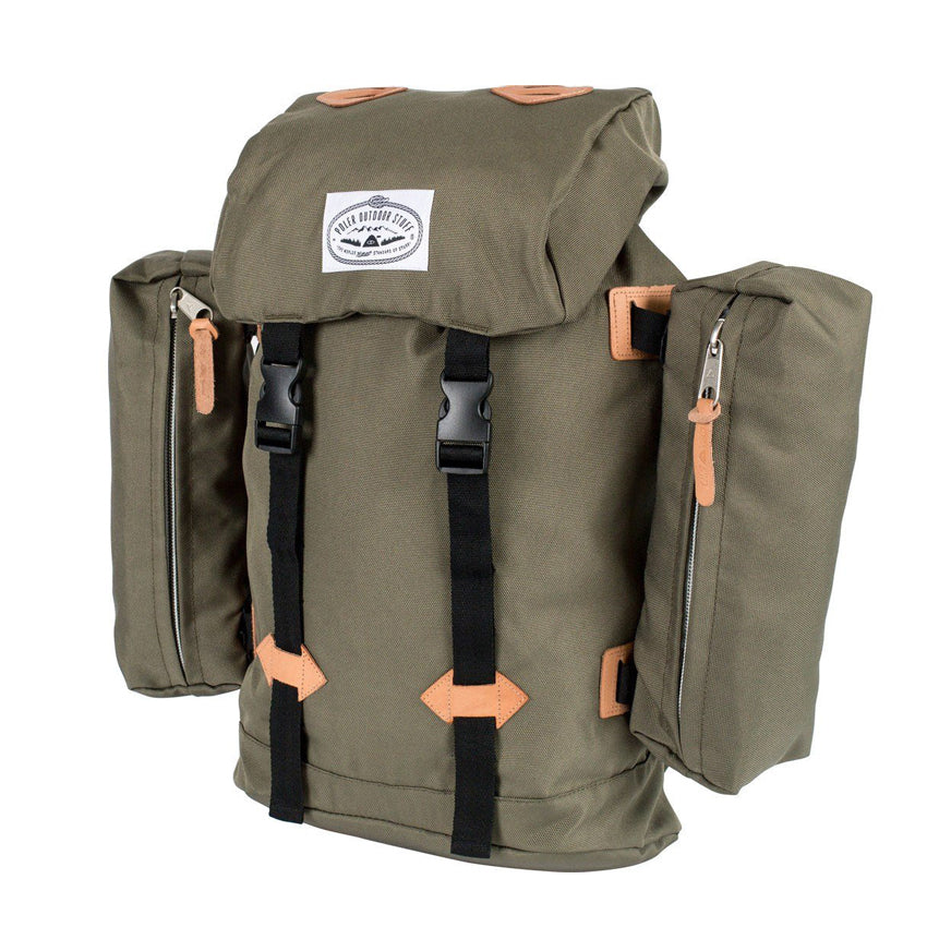 poler 712000 retro rucksack burnt olive