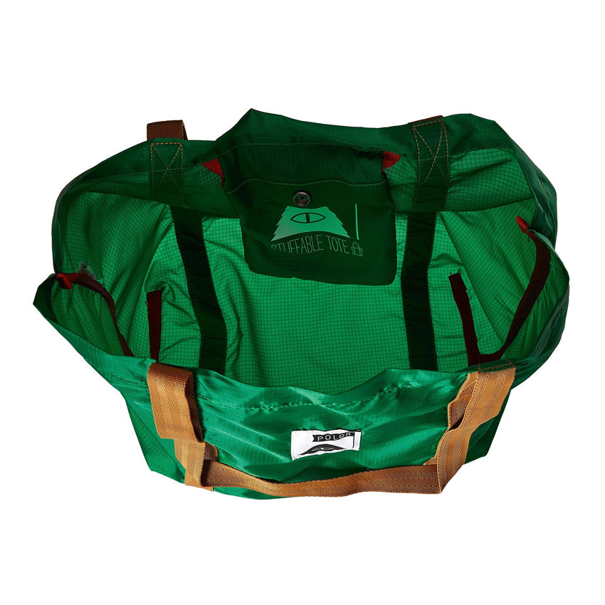 poler 712020 stuffable tote green
