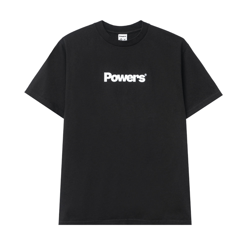powers supply ps0705 powers logo ss tee black