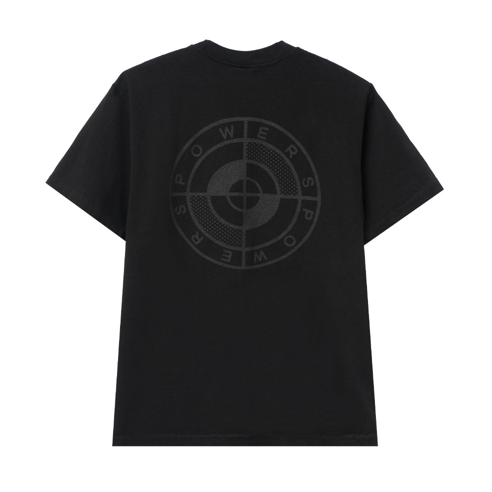 powers supply ps0705 powers logo ss tee black