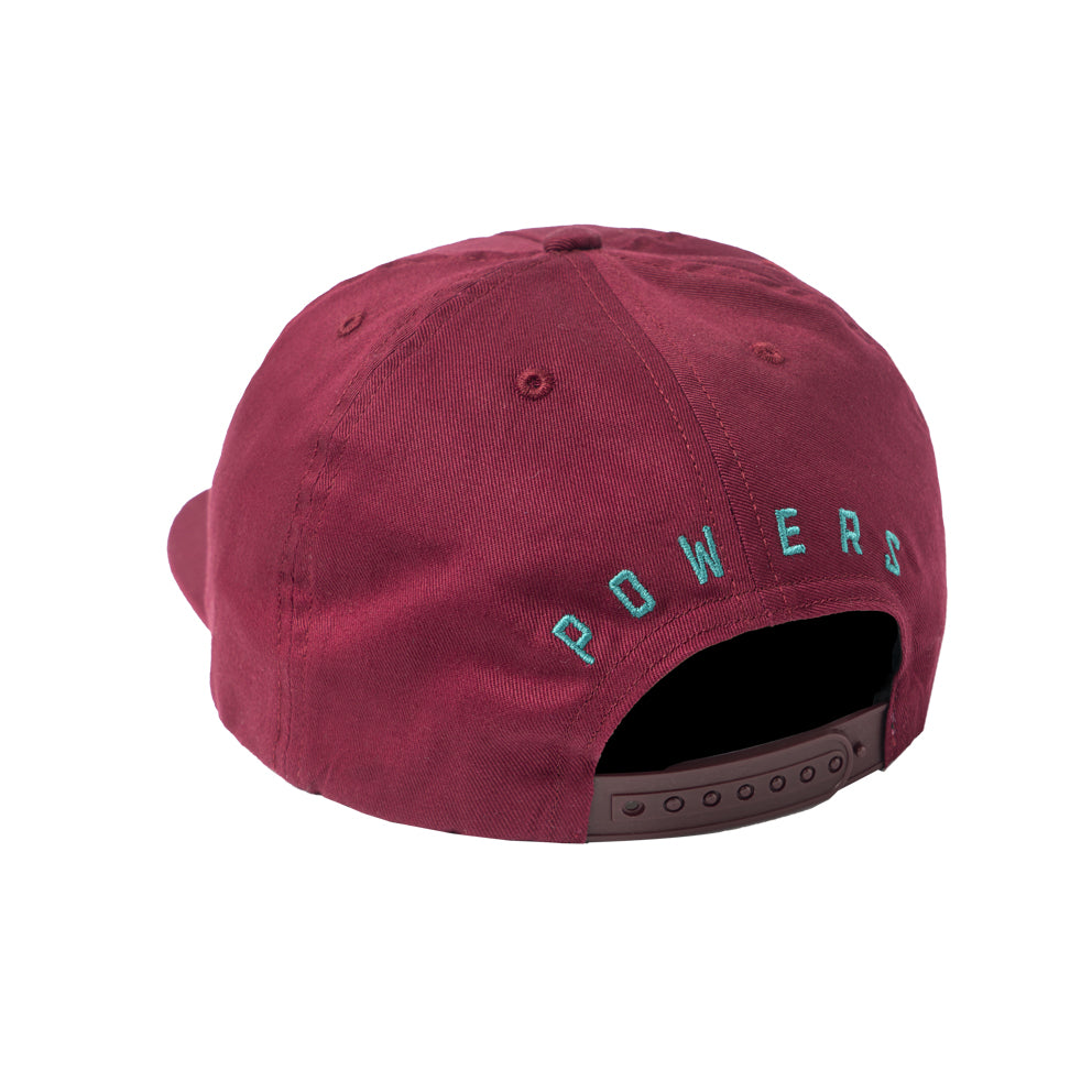 powers supply ps0721 eyelet p 5 panel cap maroon
