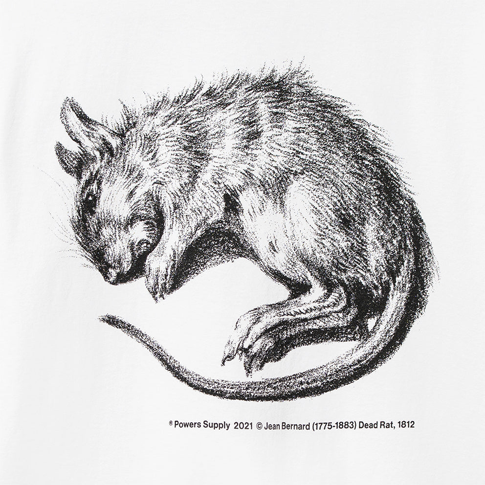 POWERS SUPPLY POWERS SUPPLY VERMIN SS TEE // WHITE