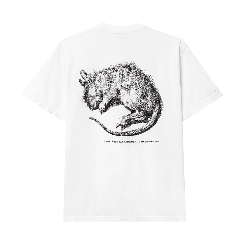 POWERS SUPPLY POWERS SUPPLY VERMIN SS TEE // WHITE