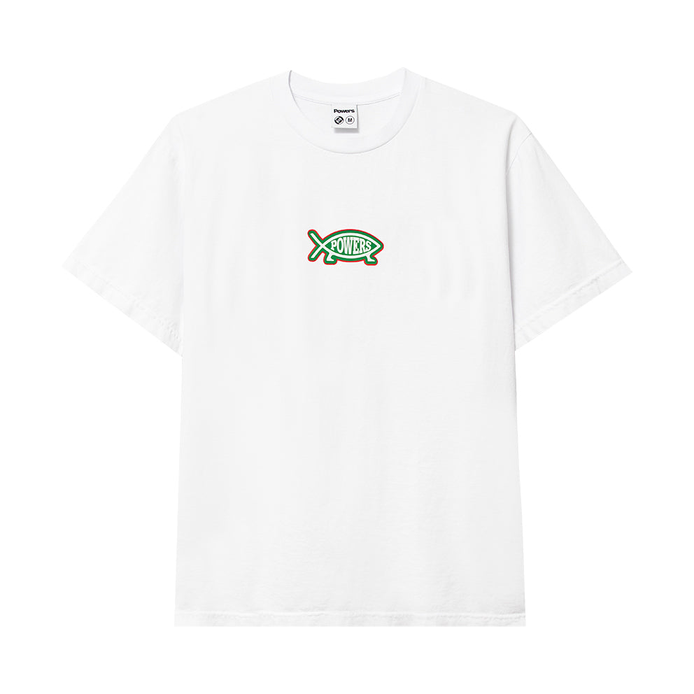 POWERS SUPPLY POWERS SUPPLY EVOLUTION SS TEE // WHITE