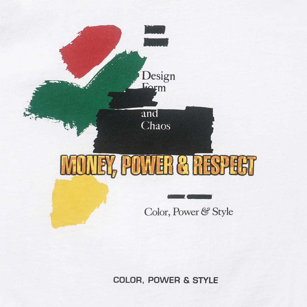 powers supply ps0933 money power respect ss tee white