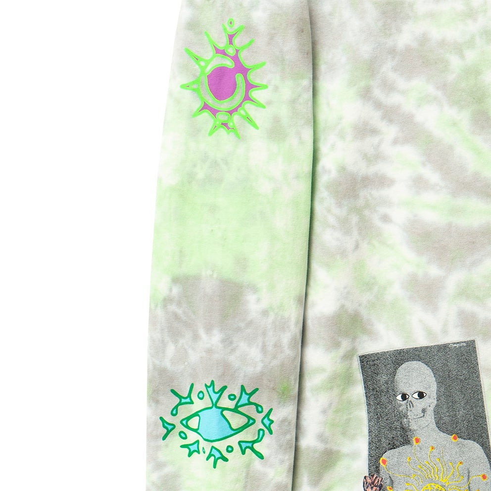 real bad man rbm 7064 from outer space ls tee aquayellow tie dye
