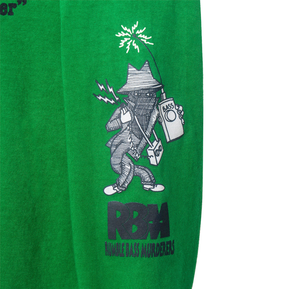 real bad man rbm08051 turn up the bass detonator ls tee green