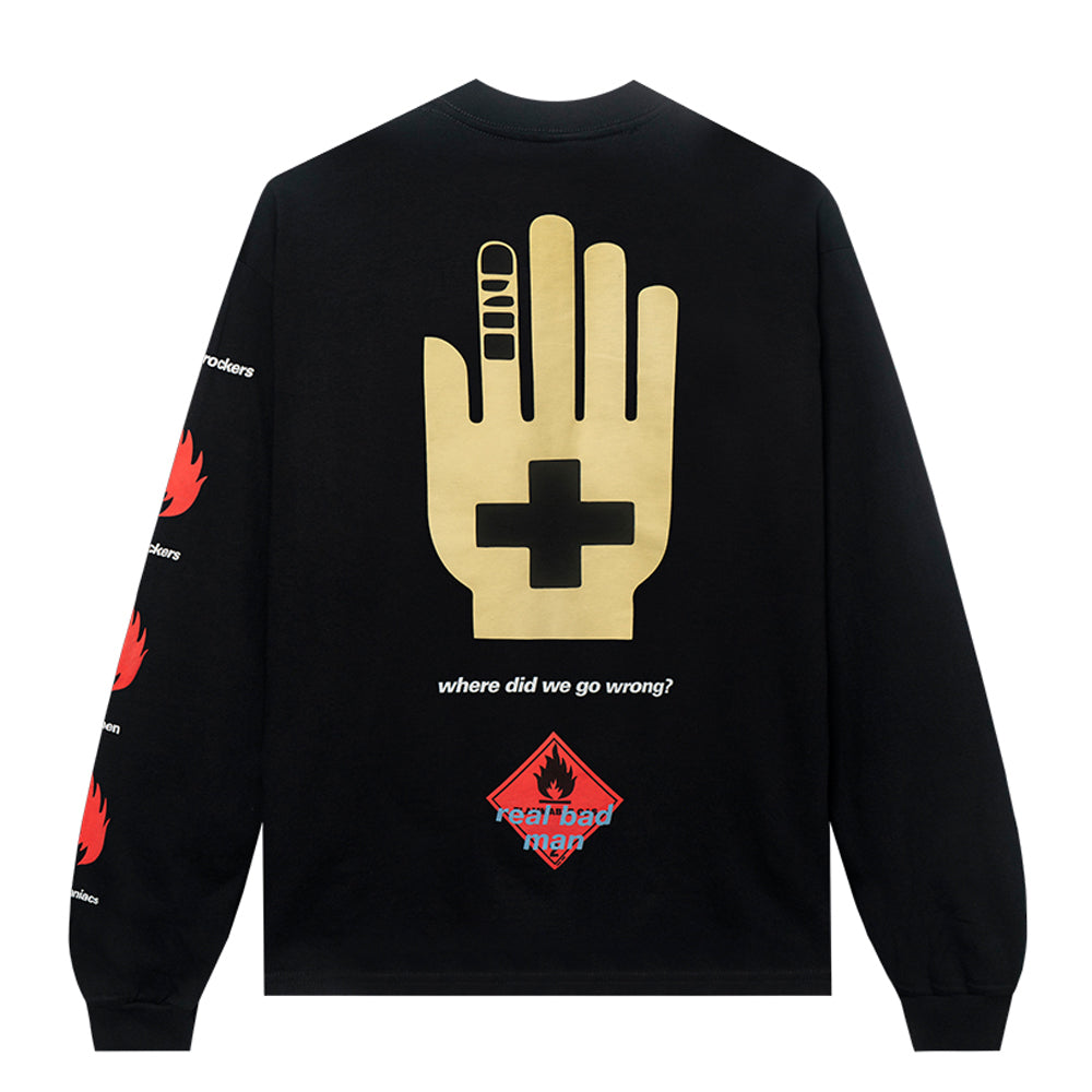 real bad man rbm09005 flammable gas ls tee black