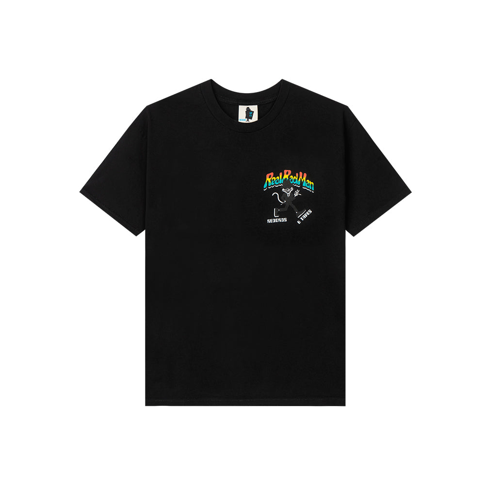 REAL BAD MAN REAL BAD MAN RECORDS AND TAPES TEE // BLACK
