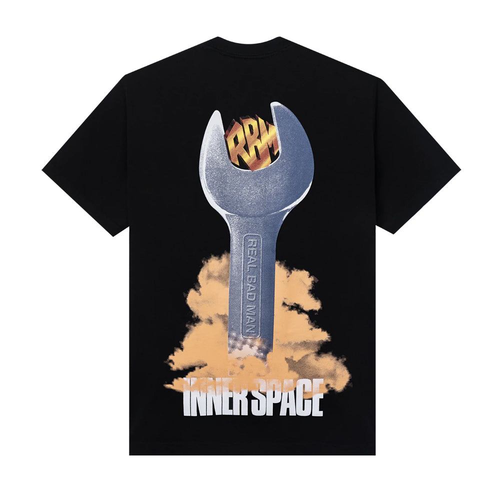 REAL BAD MAN REAL BAD MAN ALL GATES OPEN TEE // BLACK