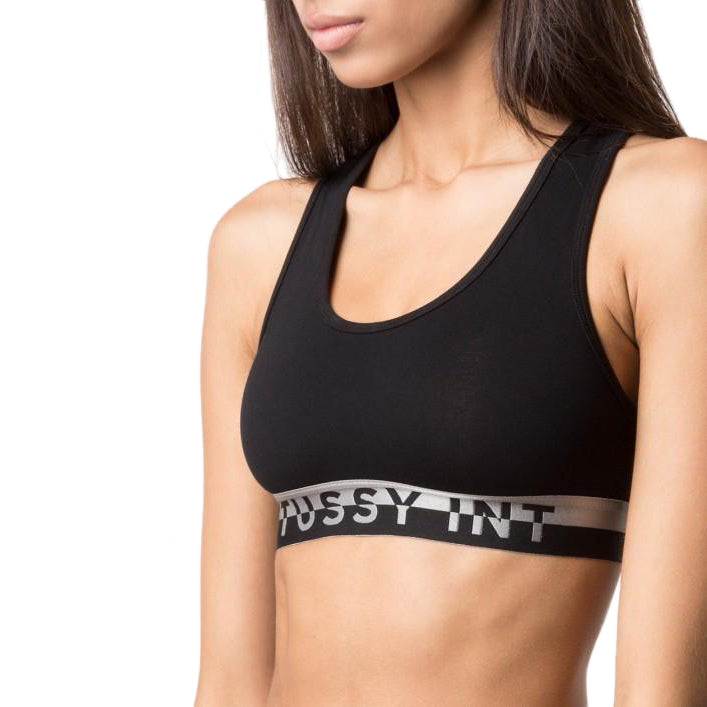 STÜSSY STÜSSY METALLIC BAND CROSS BACK TOP // BLACK