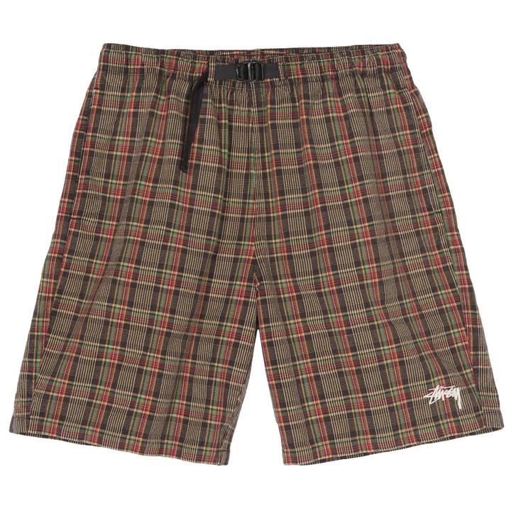 STÜSSY STÜSSY PLAID MOUNTAIN SHORT // BLACK