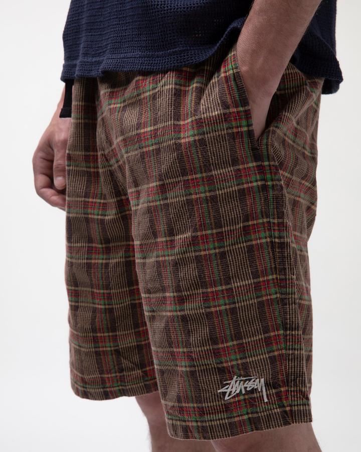 STÜSSY STÜSSY PLAID MOUNTAIN SHORT // BLACK
