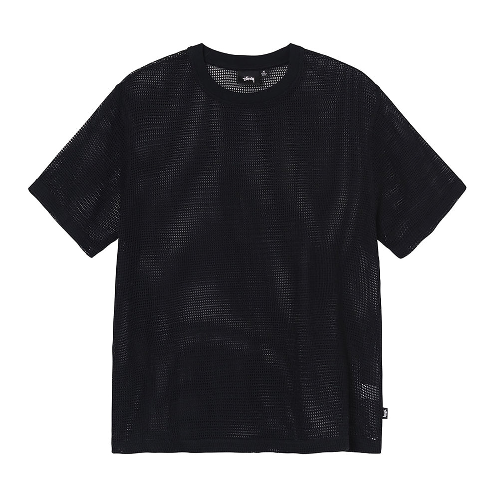 STÜSSY STÜSSY COTTON MESH SS CREW // BLACK