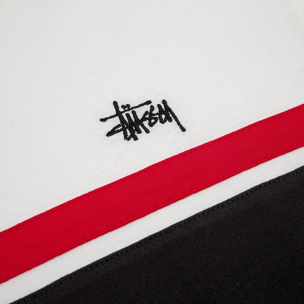 stussy 1140302 color block ls crew off white