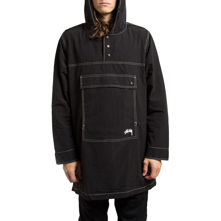 STÜSSY STÜSSY NYLON PULLOVER PARKA // BLACK