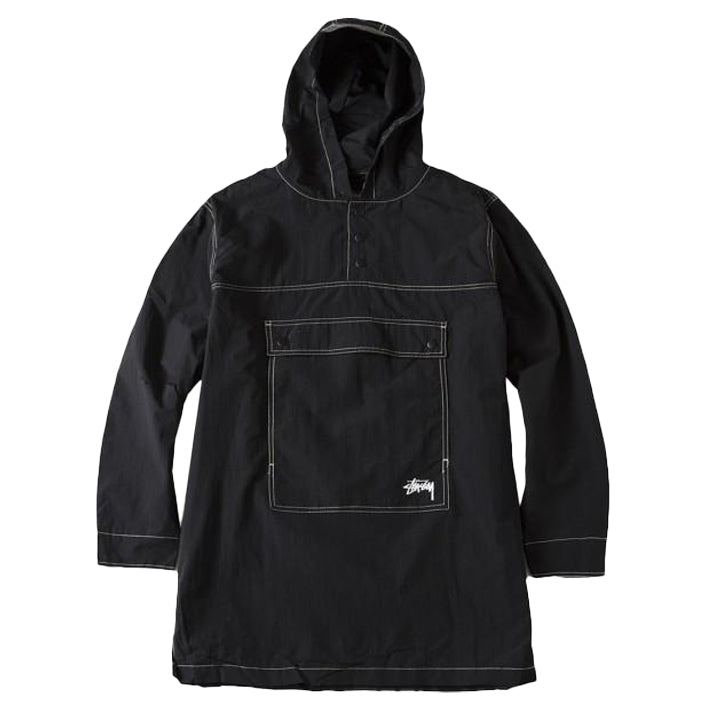STÜSSY STÜSSY NYLON PULLOVER PARKA // BLACK