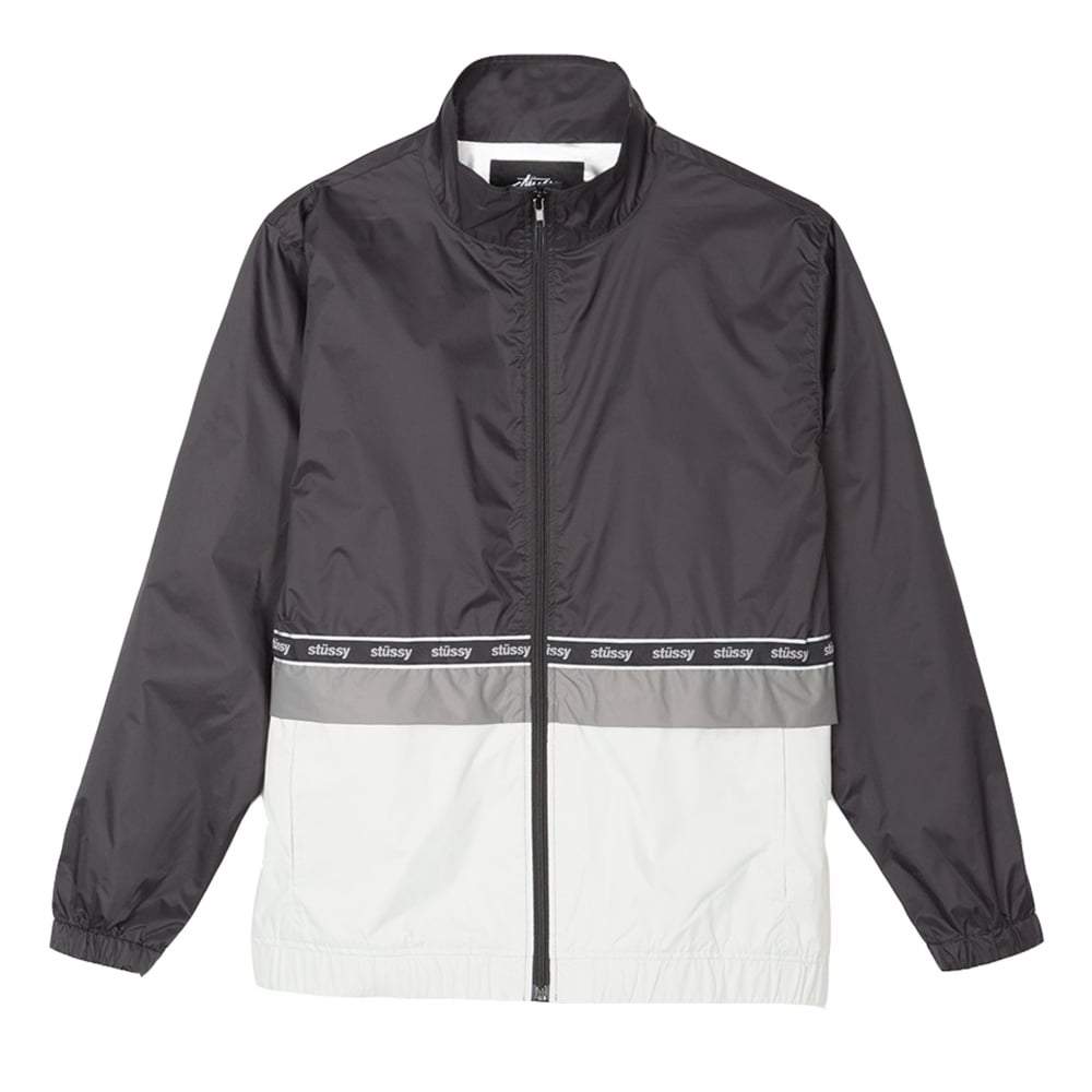 STÜSSY STÜSSY NYLON WARM UP JACKET // BLACK