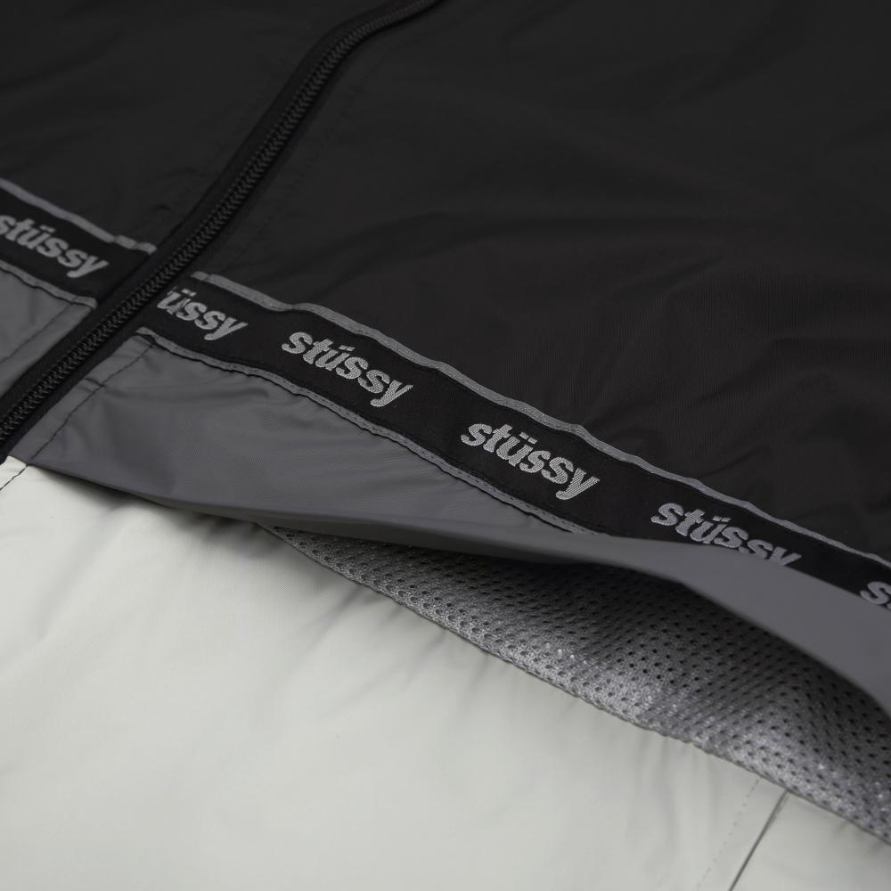 STÜSSY STÜSSY NYLON WARM UP JACKET // BLACK