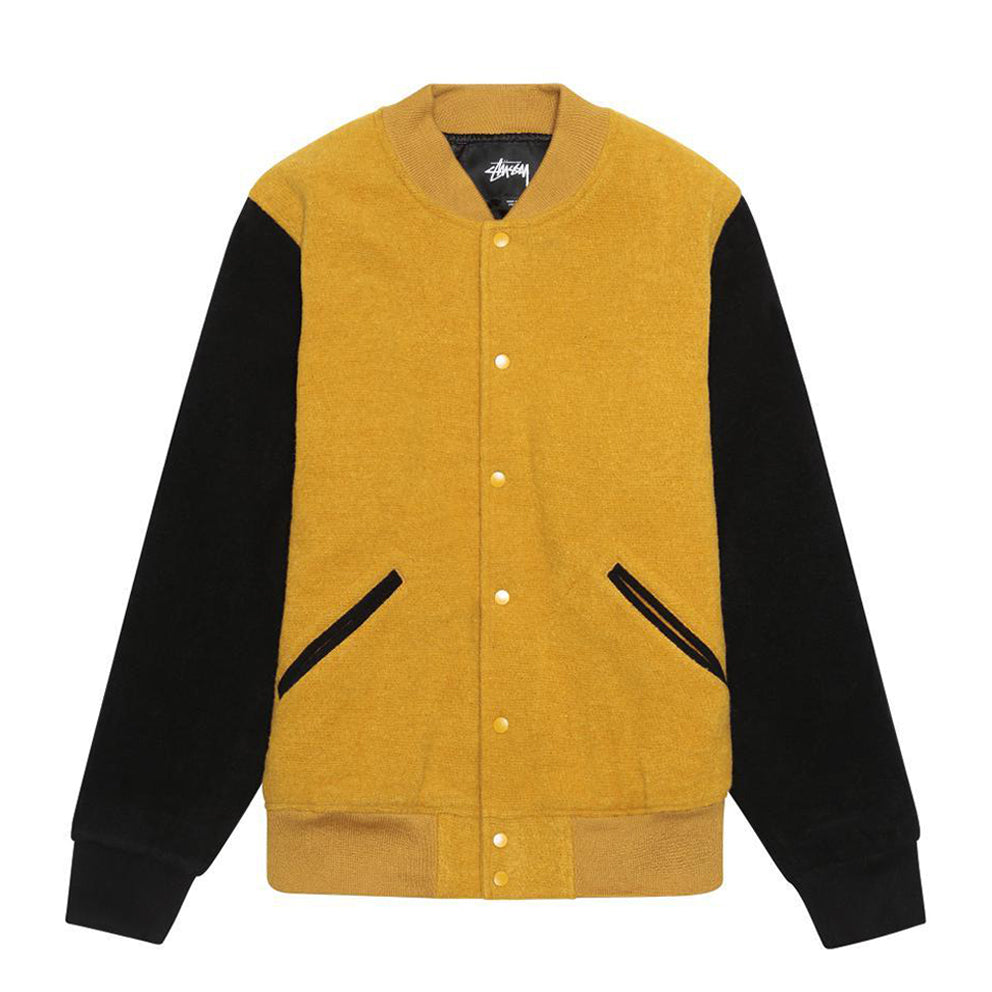 STÜSSY STÜSSY JACKSON VARSITY JACKET // MUSTARD