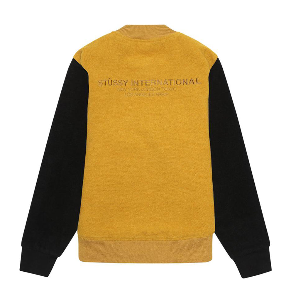STÜSSY STÜSSY JACKSON VARSITY JACKET // MUSTARD