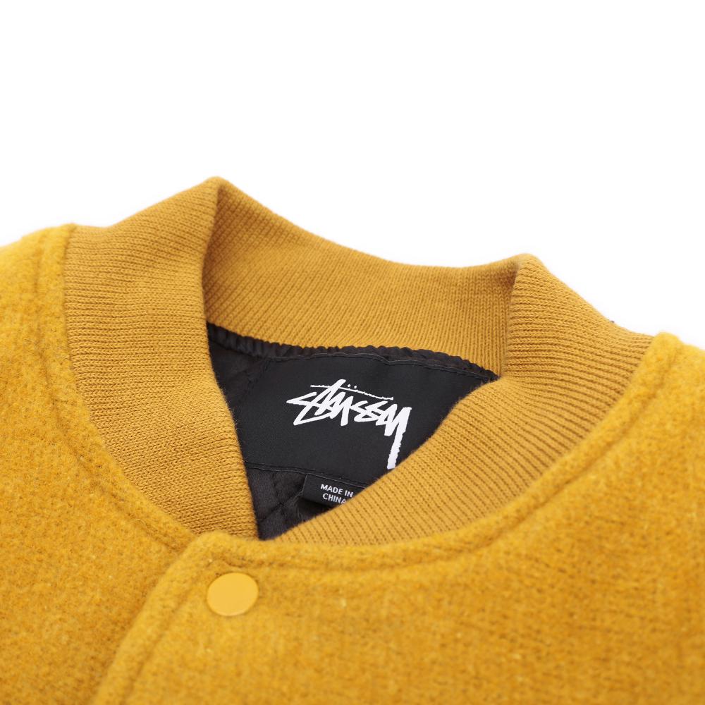 STÜSSY STÜSSY JACKSON VARSITY JACKET // MUSTARD