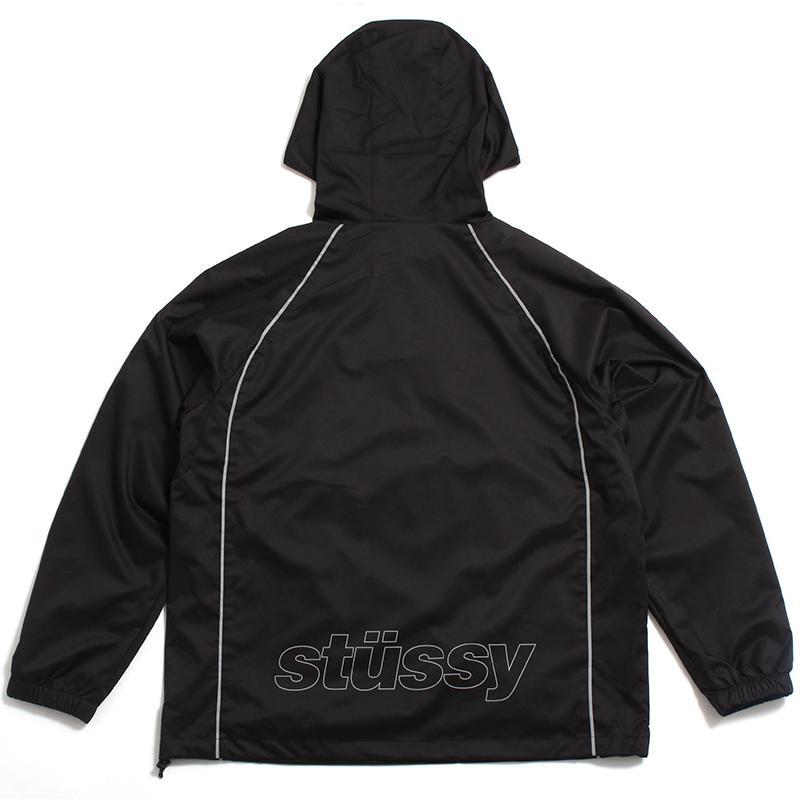 STÜSSY STÜSSY 3M PIPING PULLOVER // BLACK