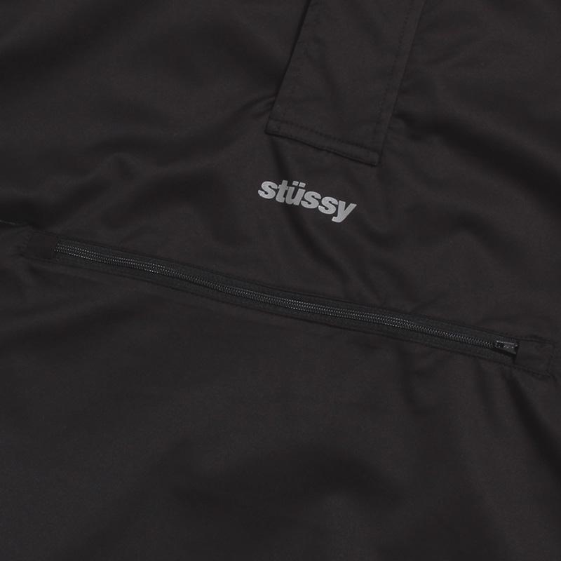 STÜSSY STÜSSY 3M PIPING PULLOVER // BLACK