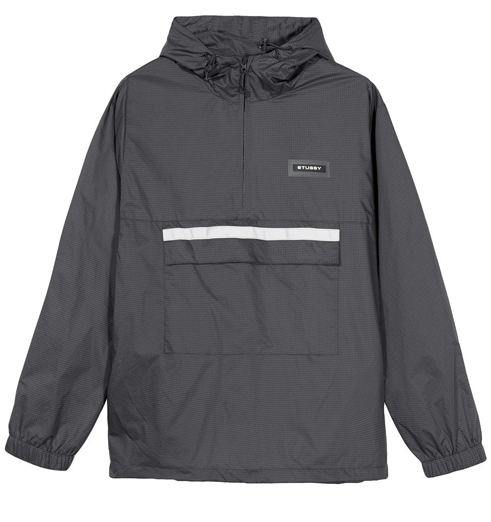stussy 115403 contrast ripstop anorak black