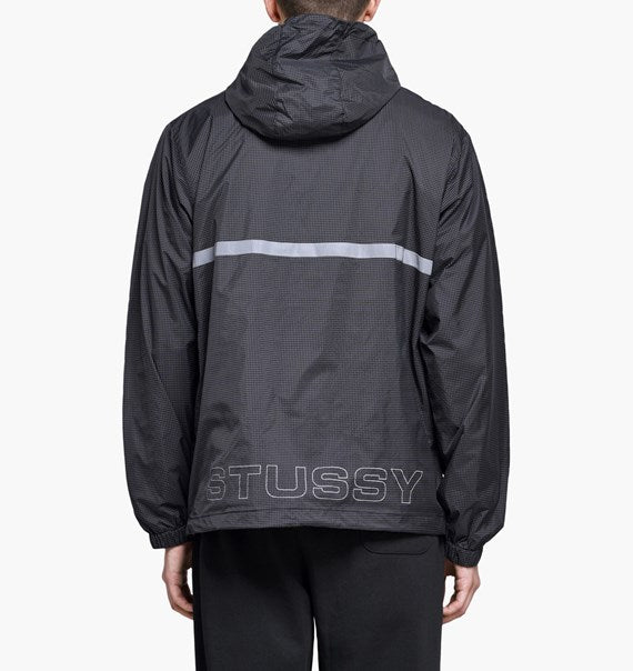 stussy 115403 contrast ripstop anorak black