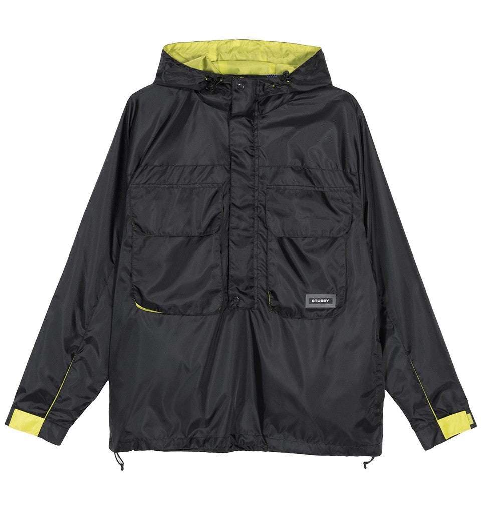 stussy 115451 drift pullover jacket black