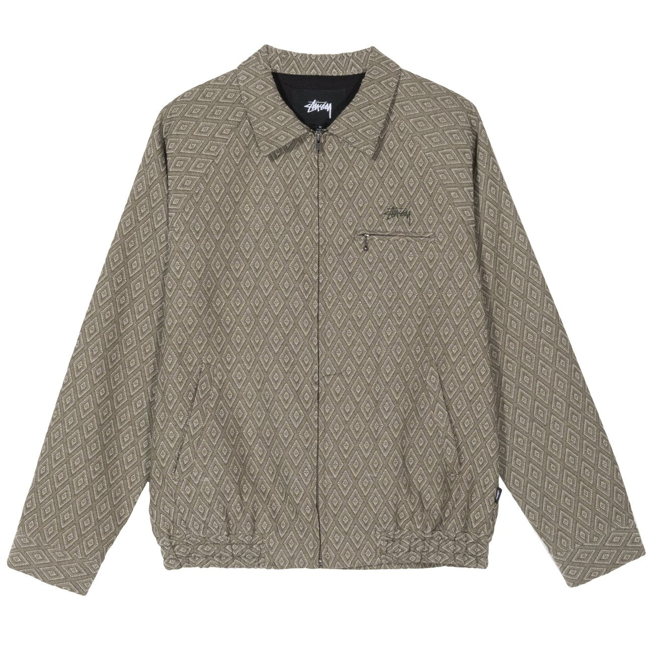 stussy 115491 bryan diamond jacket olive
