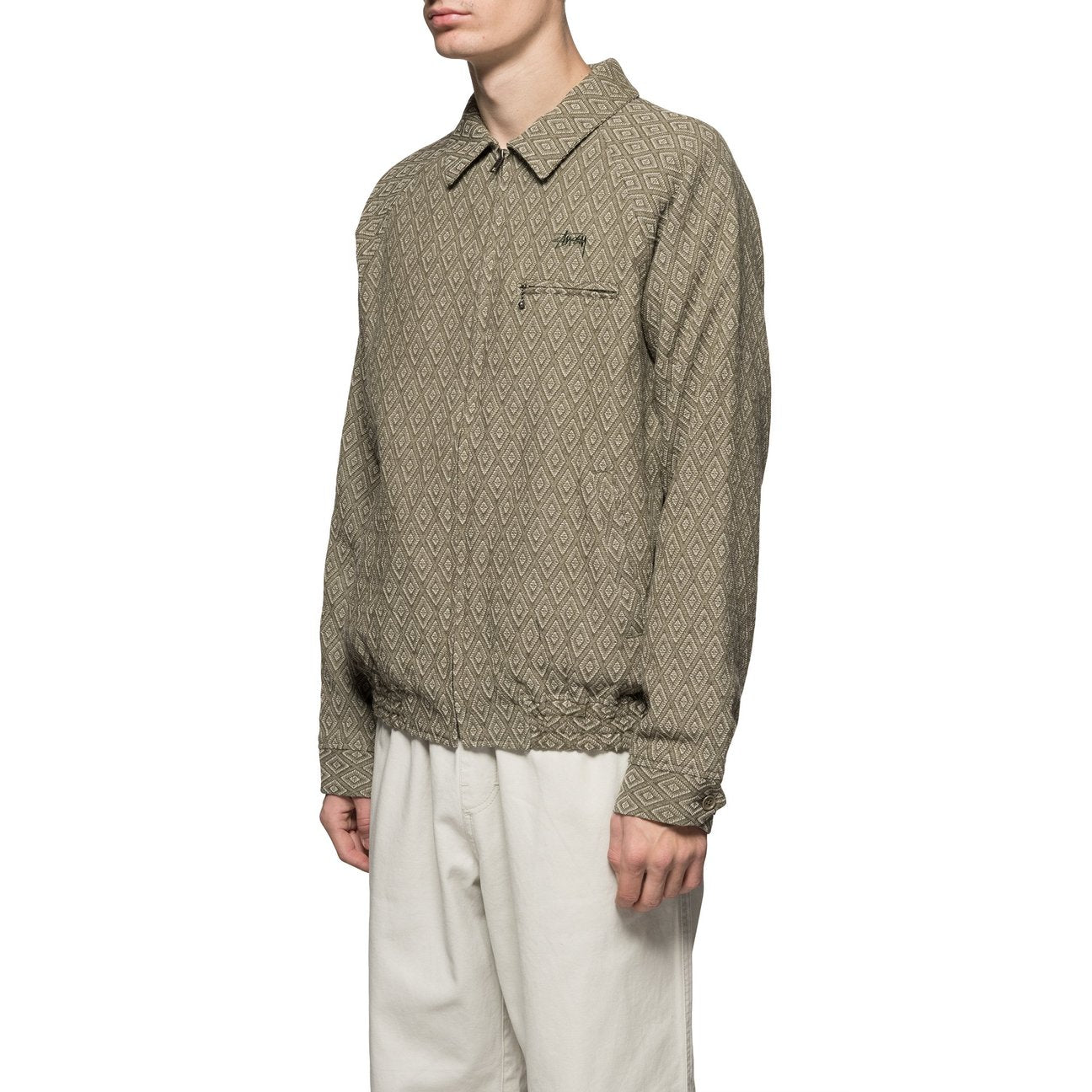 stussy 115491 bryan diamond jacket olive