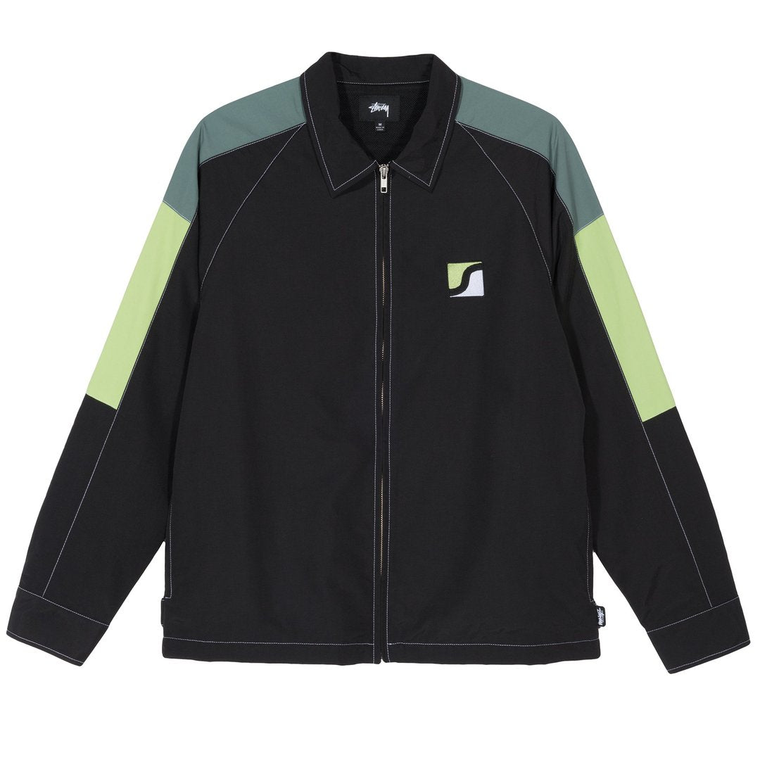 stussy 115495 panel zip jacket black