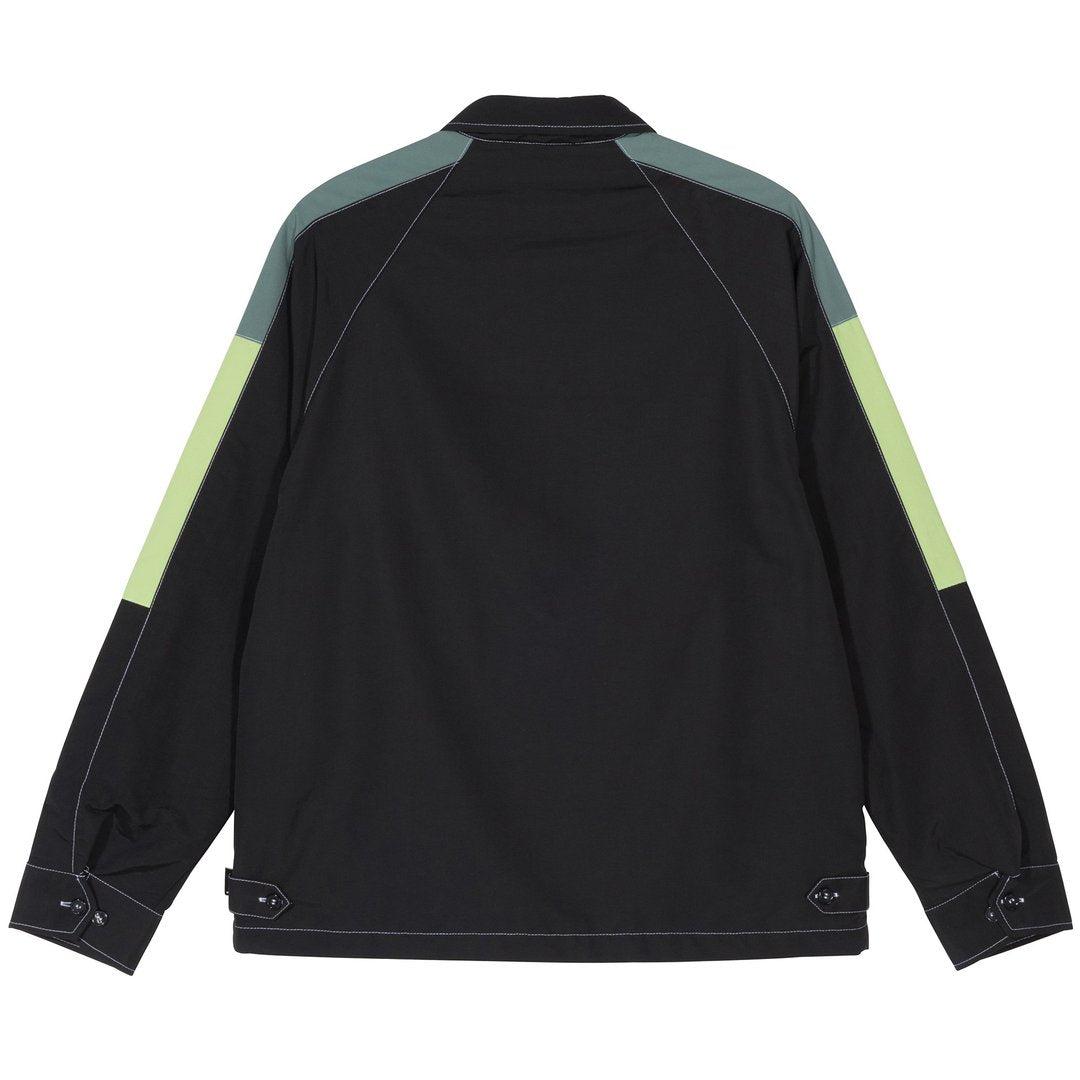 stussy 115495 panel zip jacket black