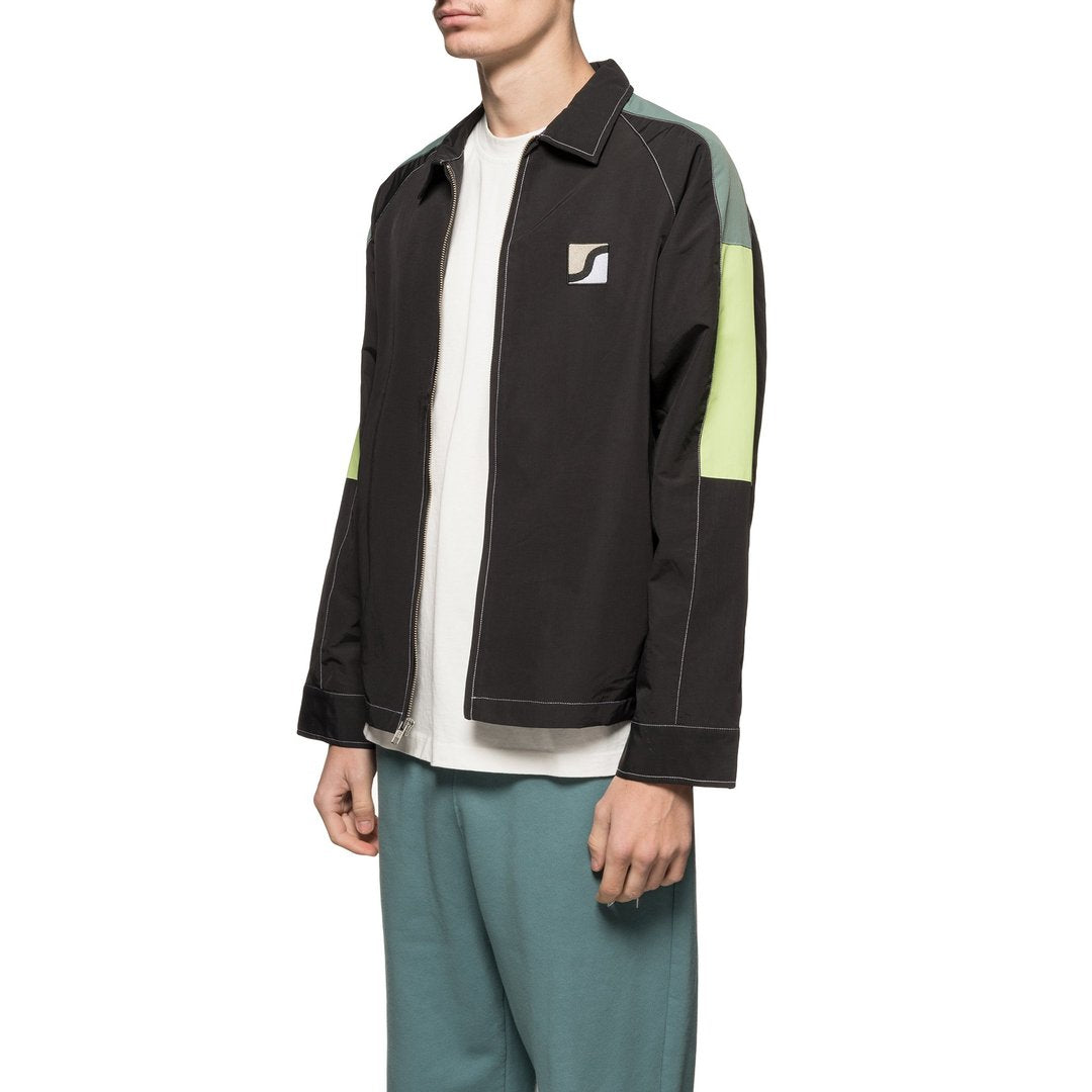 stussy 115495 panel zip jacket black